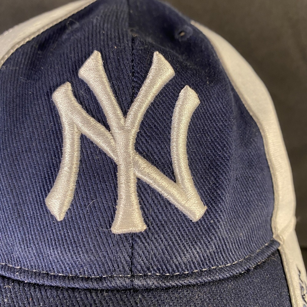 MLB New York Yankees Hat Navy Blue White Strap Back 47 Brand Baseball Cap - Picture 6 of 6